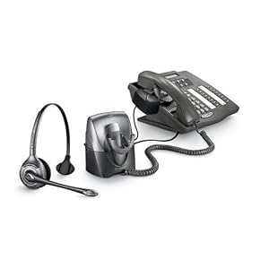 Plantronics CS351N Monaural SupraPlus Wireless Professional Headset System Noise-Canceling with HL10 Handset Lifter