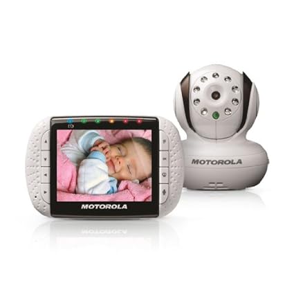 Motorola MBP36 Remote Wireless Video Baby Monitor with 3.5-Inch Color LCD Screen, Infrared Night Vision and Remote Camera Pan, Tilt, and Zoom