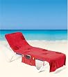 Itsa Beach Bag Sunlounger Towel - Cocktail Red