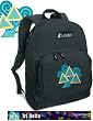 Tri Delta Dolphin Design Backpack Black Tri Delta for Travel or School Bags - BEST QUALITY Unique Gifts For Boys, Girls, Adults, College Students, Men or Ladies