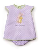 Bunnies by the Bay Bloom's Love Pinafore and Bloomers Set, Lavender, 6-12 Months