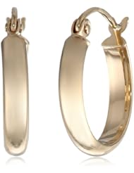 10k Yellow Gold 2.8mm Hoop Earrings