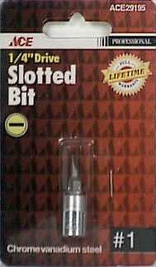 Ace 1/4 Drive Slotted Bit Socket (29195)