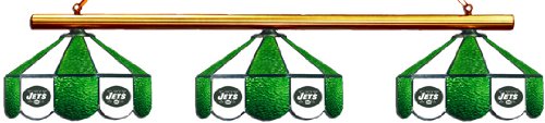 New York Jets Pool Table Light - Stained Glass Shades