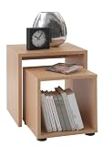 SB-Design 621-001 Beistelltisch Duo B/H/T ca. 45 x 48 x 40 cm Buche