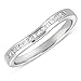 14k .28 Dwt Diamond Curved White Gold Princess title=