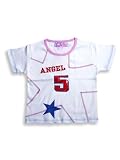Giga Girls Short Sleeved Tee, White, Red, Pink