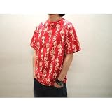 (エヴィス) EVISU メンズ 家紋＆骸骨 総柄プリント 半袖TシャツETC-0310