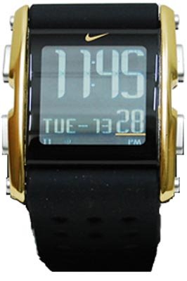 Nike Torque SI Analog Watch Black Gold Dust WC0067 079