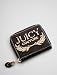 Juicy Couture Heart and Tassel Black Terry Wallet