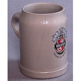 Beck's Beer Mug Stein 0.5l - Vintage West Germany by Beck's