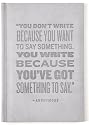 Quoted "Got Something To Say" Journal, Fully Embossed