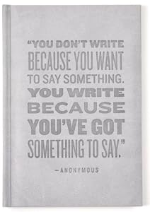 Quoted "Got Something To Say" Journal, Fully Embossed