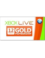Video Games: NEW 12 Month Gold Membership Xbox Live Subscription Card Code - Microsoft