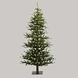 7' Pre-Lit Minnesota Alpine Style Half Wall Christmas Tree - Clear Lights