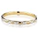 AuraGento Two-Tone Bangle Bracelet