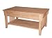 International Concepts OT-61C Mission Coffee Table, Unfinished
