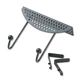 Fellowes® Perf-Ect Partition Additions Double-Garment Hook, 7w x 6 1/16h, Black