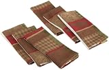 DII Log Cabin Trail Tracks Jacquard Napkin, Set of 6