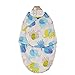 Baby's Comfortingly Soft Elephant Printed Swaddle 0-3 Months Blue