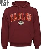 Boston College Eagles Big & Tall Maroon Mascot One Hooded Sweatshirt