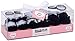 BRUBAKER 3 Pairs of Baby Socks Girls 0-12 Months - Festive Socks Black/White