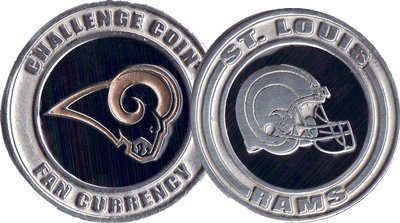 NFL St. Louis Rams Challenge Coin Poker Card Cover