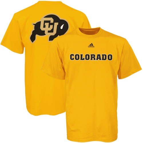 Buy adidas Colorado Buffaloes Gold Prime Time T-shirt by Adidas