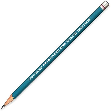 Sanford Ink Corporation Drawing Pencil Without Eraser, Hb Lead, Turquoise