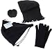 SnugglerTM Backpack Set with Ear Mitts, Scarf, & Gloves (Black or Pink)