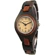 Tense Ladies Natural Wood Watch Two Tone Dark Sandalwood L7509DS