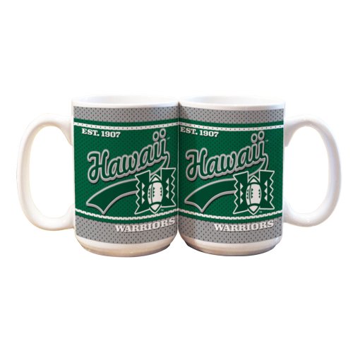NCAA Hawaii Rainbows 2 Pack 15oz White Vault Mug