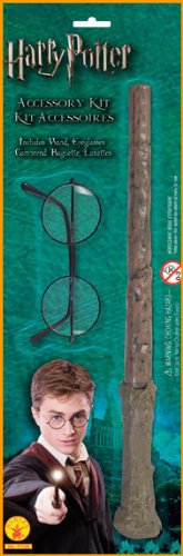 Harry Potter Costume Eyeglasses and Wand Kit