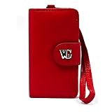 Housse étui Vangoddy Wallet en simili-cuir pour iPod Touch 4è Génération. Dernière Génération convient pour 8 Go 32 Go 64 Go - Rouge