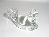 Crystal clear seal paperweight