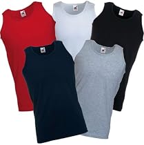 Fruit of the Loom Plain athletic sleeveless vest
