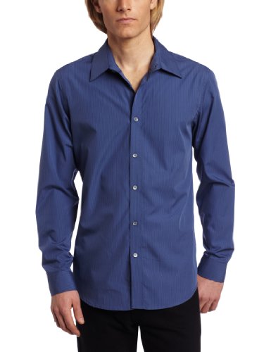Calvin Klein Sportswear Men's Slim Fit Long Sleeve Poplin Woven Shirt