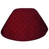 Burgundy Wine Pintucked Wedge-Shaped Placemat for Round Tables