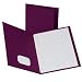 Oxford Twin Pocket Folder With Fastener, 25 Box, Letter, Burgundy   57757