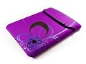 E-volve reversible neoprene sleeve case cover for notebook / laptop - Flare design - Purple - 17" inch