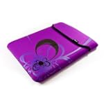 E-volve reversible neoprene sleeve case cover for netbook / laptop / notebook - Flare design - in size: 15 / 15.4 inch / 15.4" (39.11 cm) / color: Purple / compatible with (HP Pavillion dv6-1100)