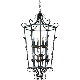 Timberbrook Espresso 8 Light Pendant by Progress Lighting
