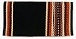 Mayatex Saddle Blanket - Flintlock - Black/Chestnut/Rust/Honey/Gold/Cream