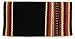 Mayatex Saddle Blanket - Flintlock - Black/Chestnut/Rust/Honey/Gold/Cream