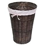 Burlington Baby Espresso Willow Hamper with Liner, Pink
