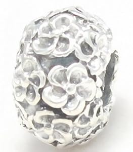 Flower Cluster Jewelry .925 Sterling Silver Bead Charm