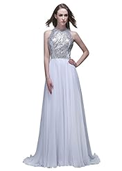 Jeweled Lace Sequined Chiffon/Satin/Silk Prom Dress/Wedding Dress 