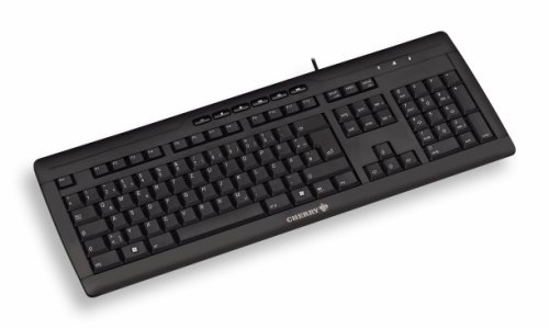 Cherry eVolution STREAM Corded MultiMedia Keyboard Black