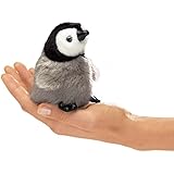 Folkmanis Mini Emperor Penguin Baby Finger Puppet