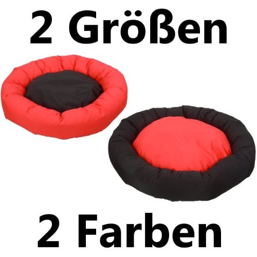 Karlie 60037 No Limit Bett Rund, rot / schwarz 50 x 12 cm
